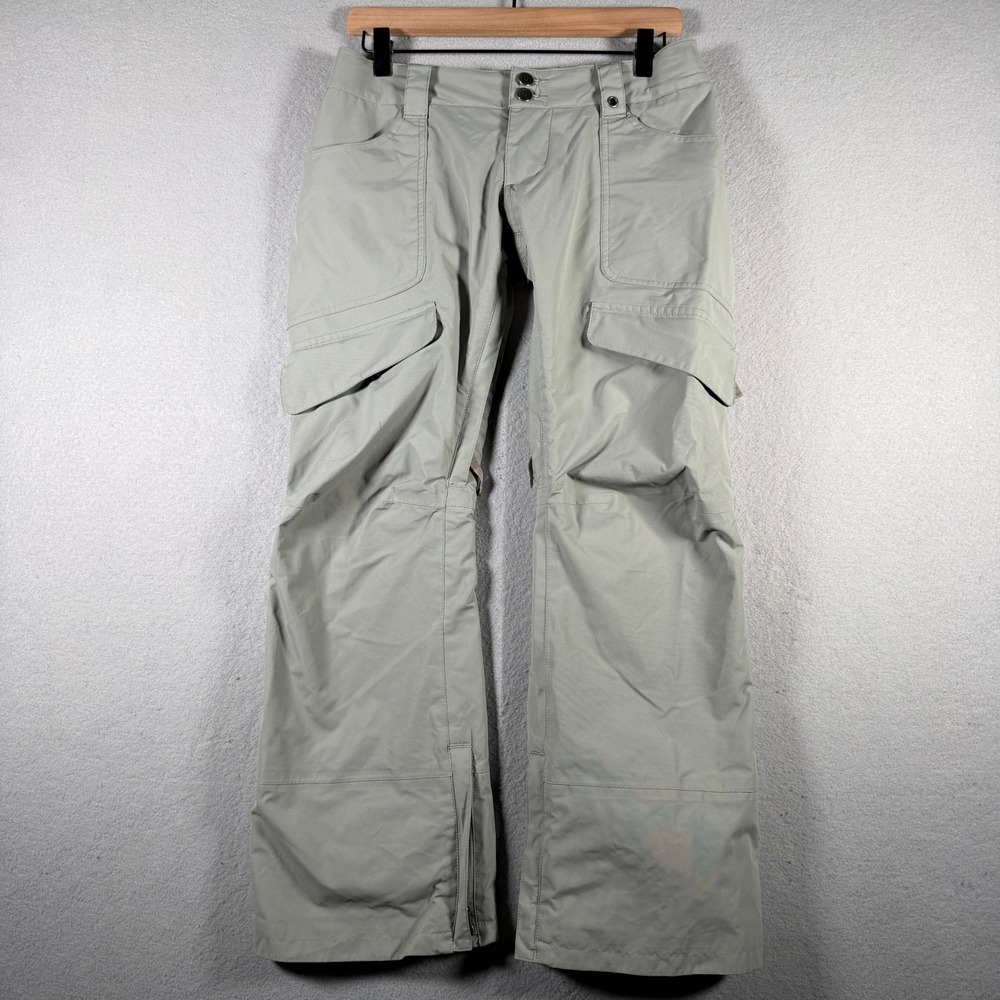 Burton Dryride Gray Cargo Snow Pants Womens XS Waterproof Ski Snowboard Pants